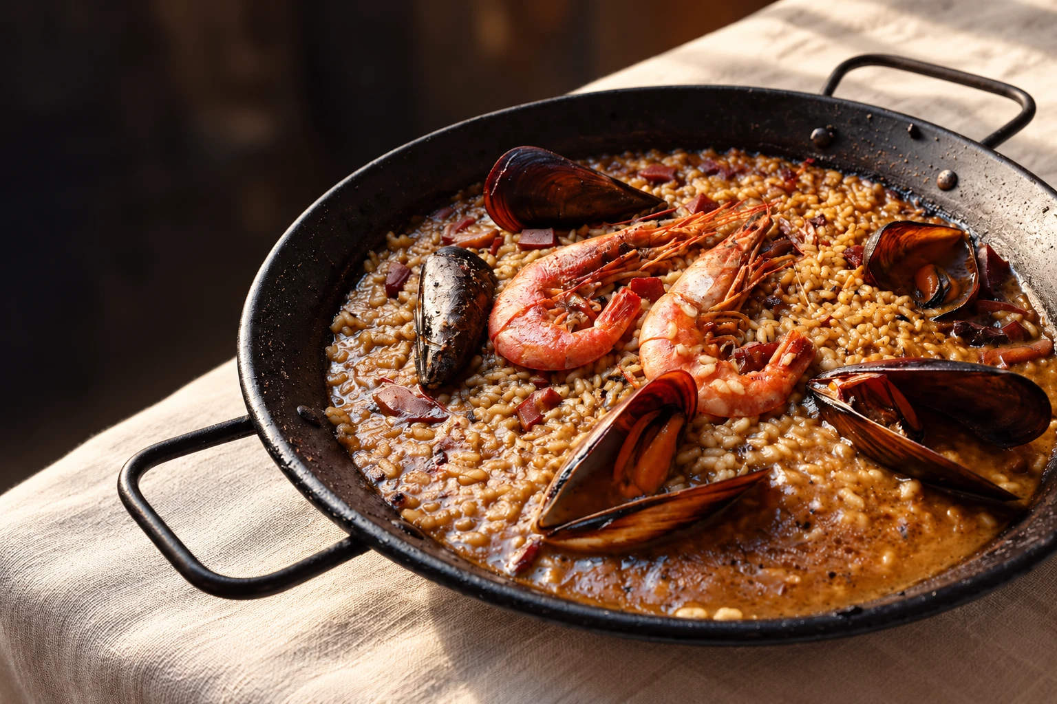 Arròs de marisc del restaurant Tarannà
